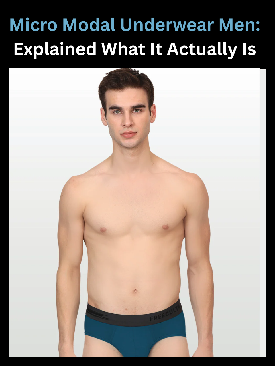 Freecultr best bamboo fabric underwear mens trunk shown for sensitive skin comfort