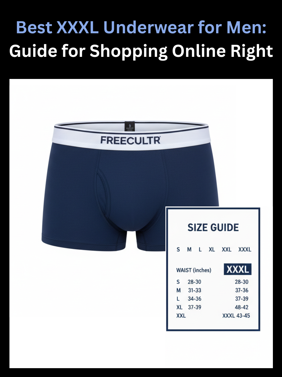 Best XXXL Underwear for Men: Guide for Shopping Online Right