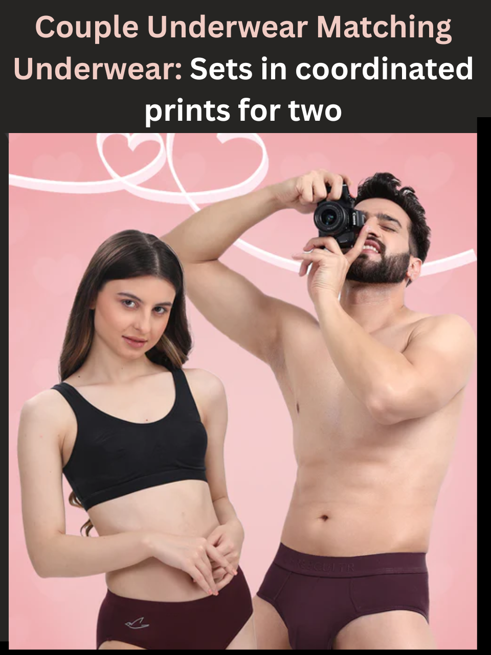 Freecultr couple underwear matching underwear sets in coordinated prints for him and her