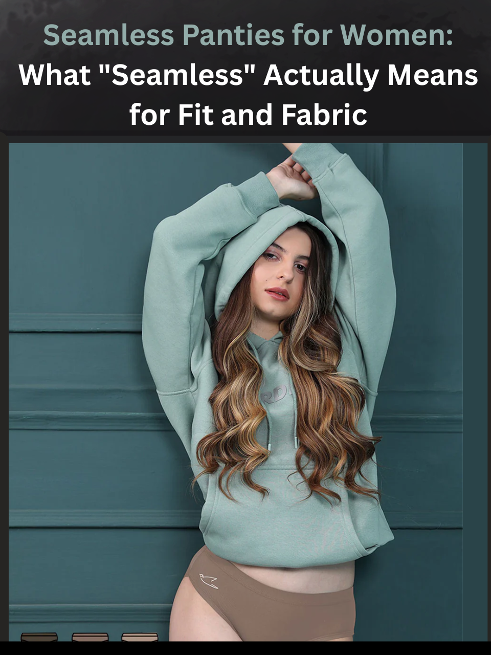 Freecultr seamless panties for women in micro-modal showing flat lay with clean edge detail and fabric texture against a white background