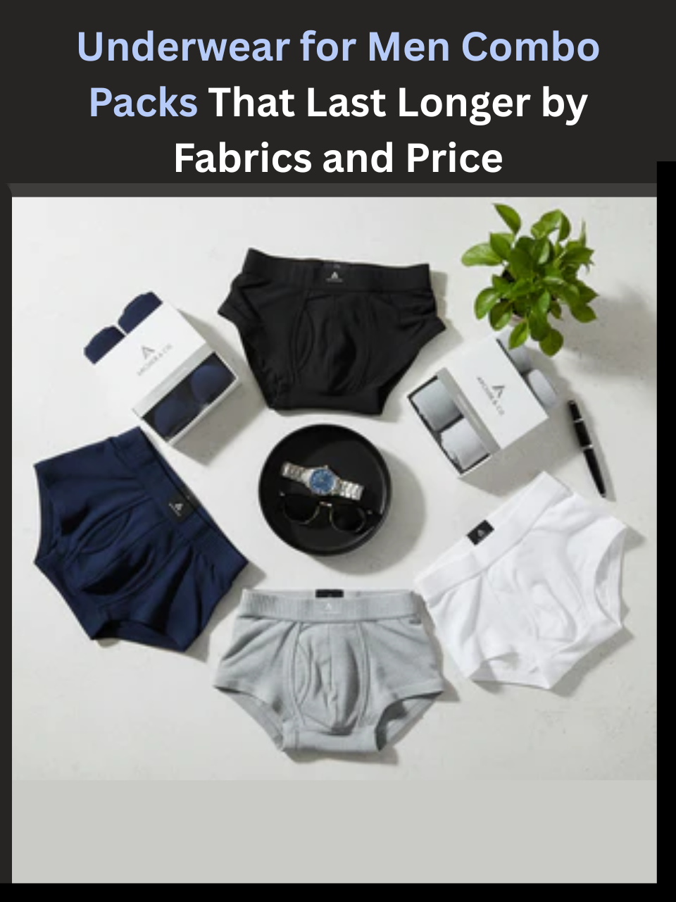 Freecultr underwear for men combo pack laid flat showing micro-modal briefs and trunks in multiple colors