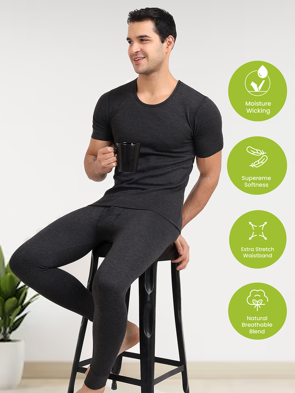 BlazeTech Thermal Bottom | Dark Grey