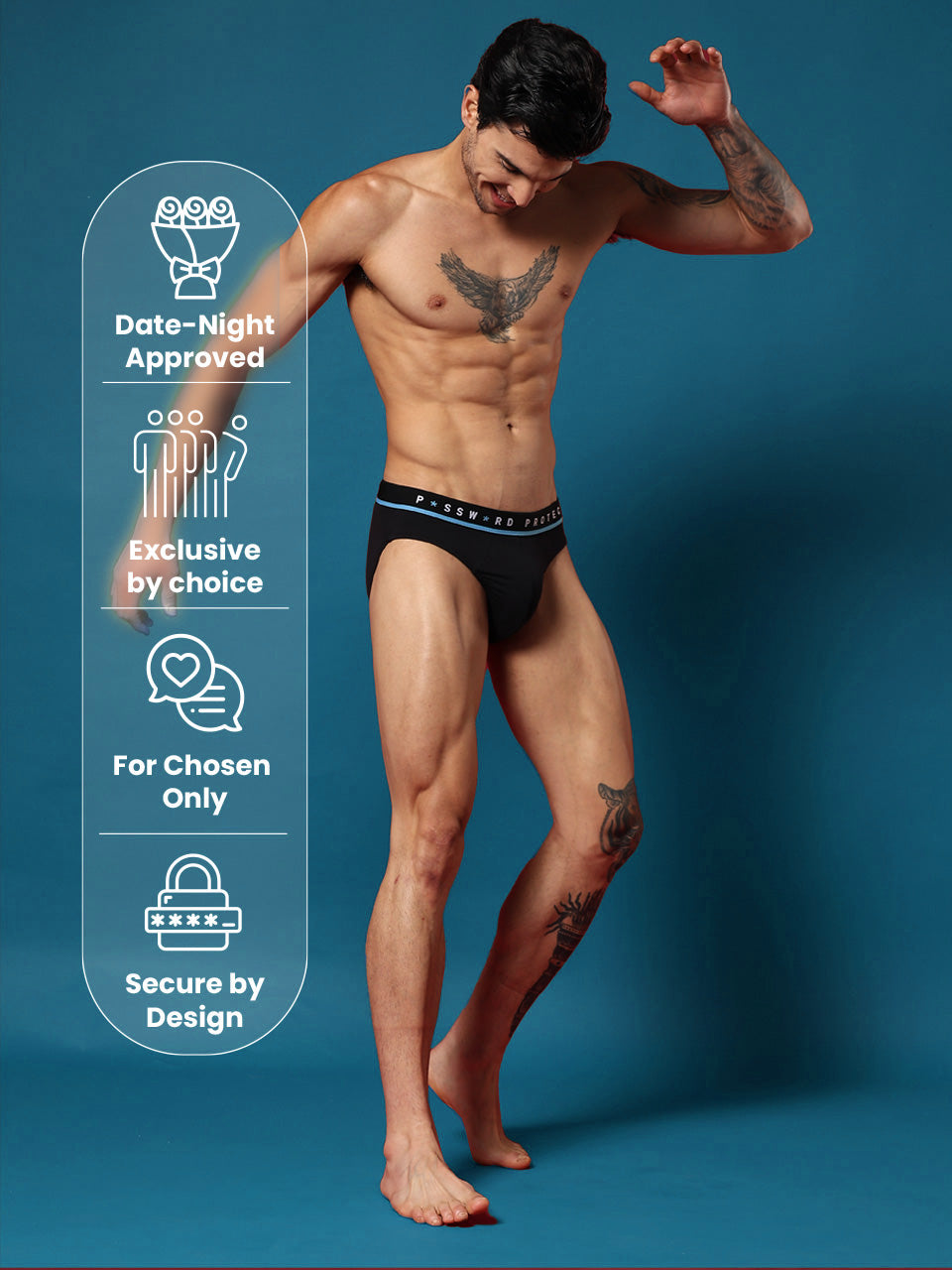 Statement Men's Brief "Password Protected"