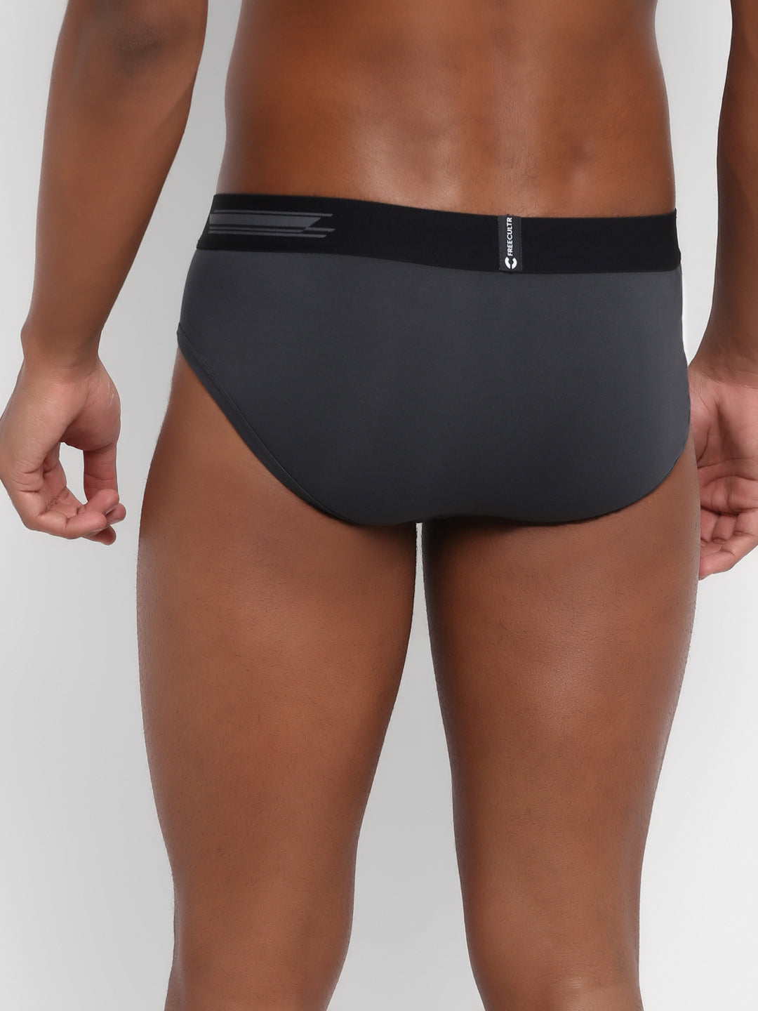 Men's Micro Modal & Elastane Brief in Contrast Waistband (Pack of 3) - freecultr.com