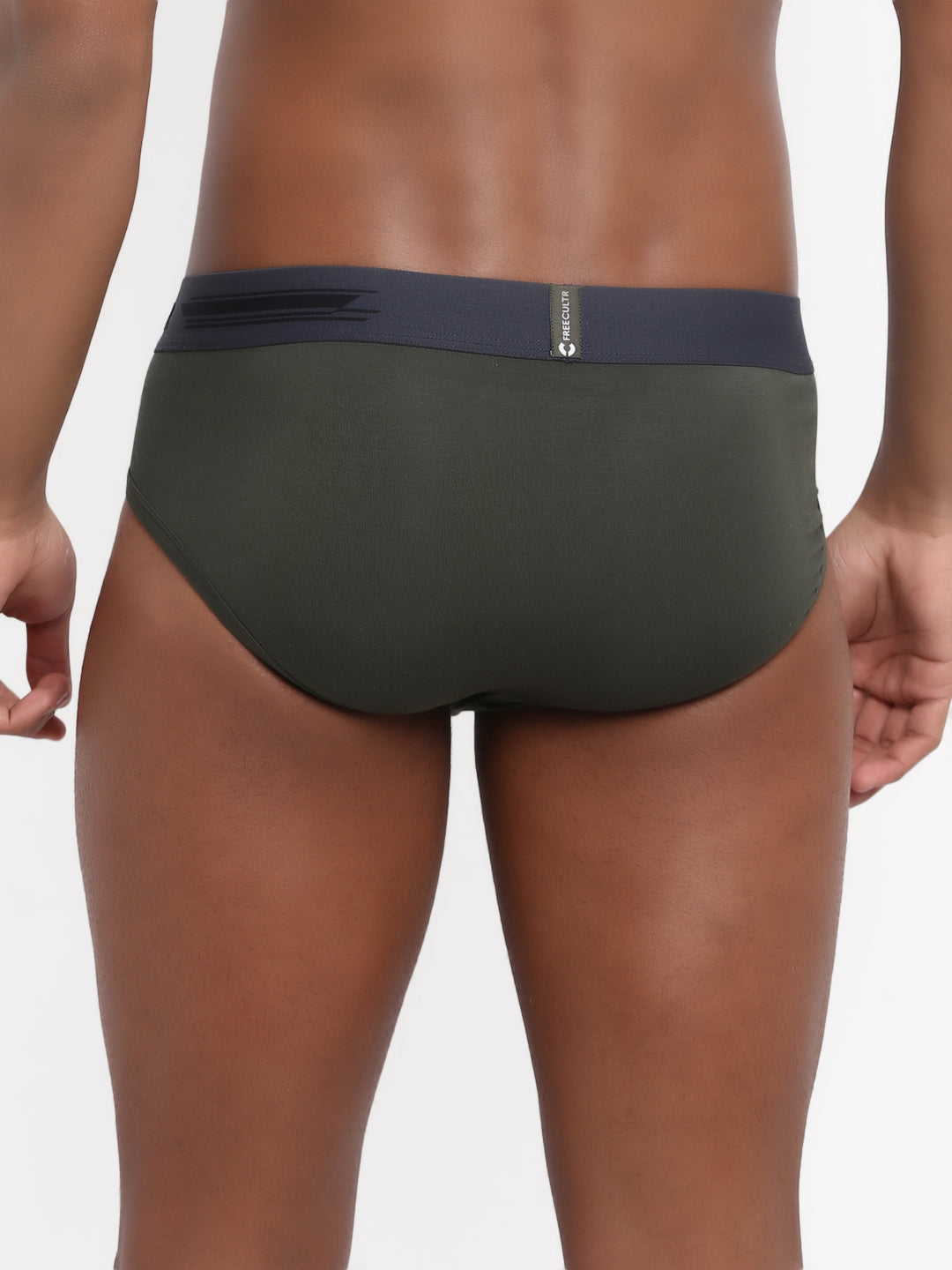Men's Micro Modal & Elastane Brief in Contrast Waistband (Pack of 3) - freecultr.com