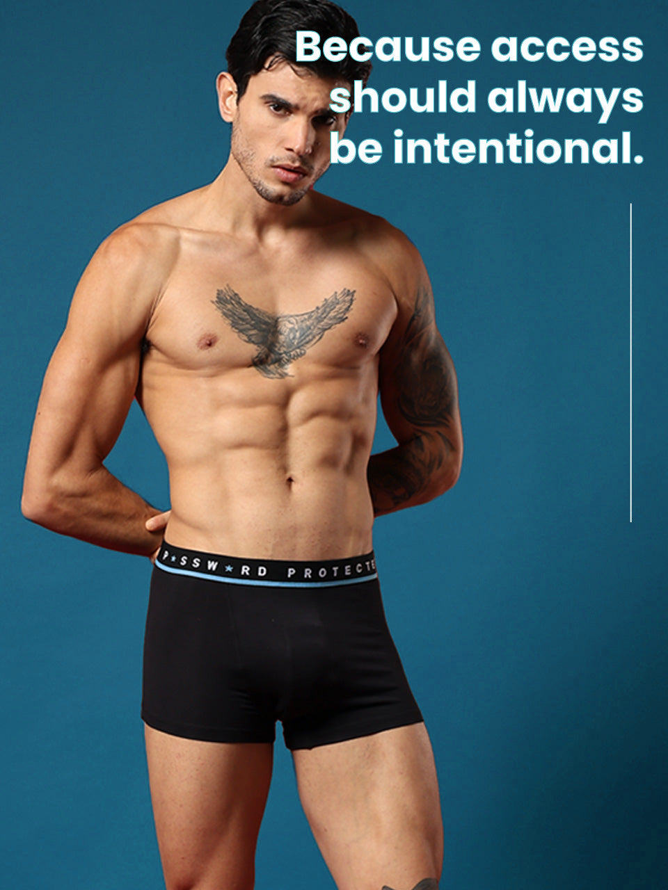 Statement Men's Trunk "Password Protected"