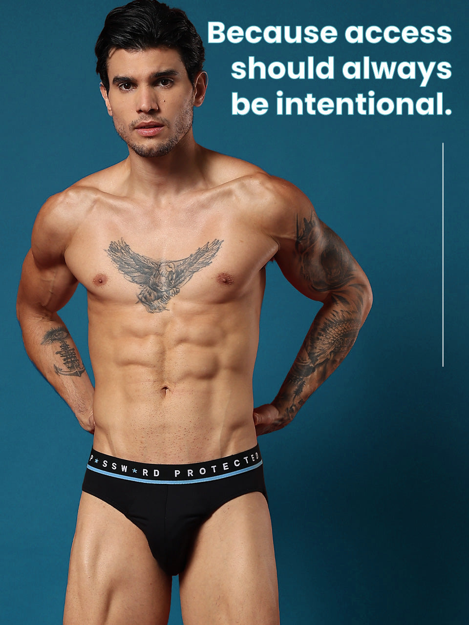 Statement Men's Brief "Password Protected"