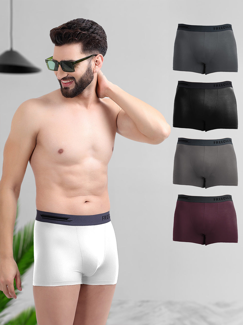 Men's Anti-Bacterial Micro Modal Trunk (Pack of 5)