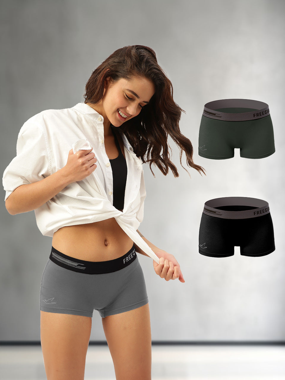 Women's Micro Modal Boy Shorts (Pack of 3)