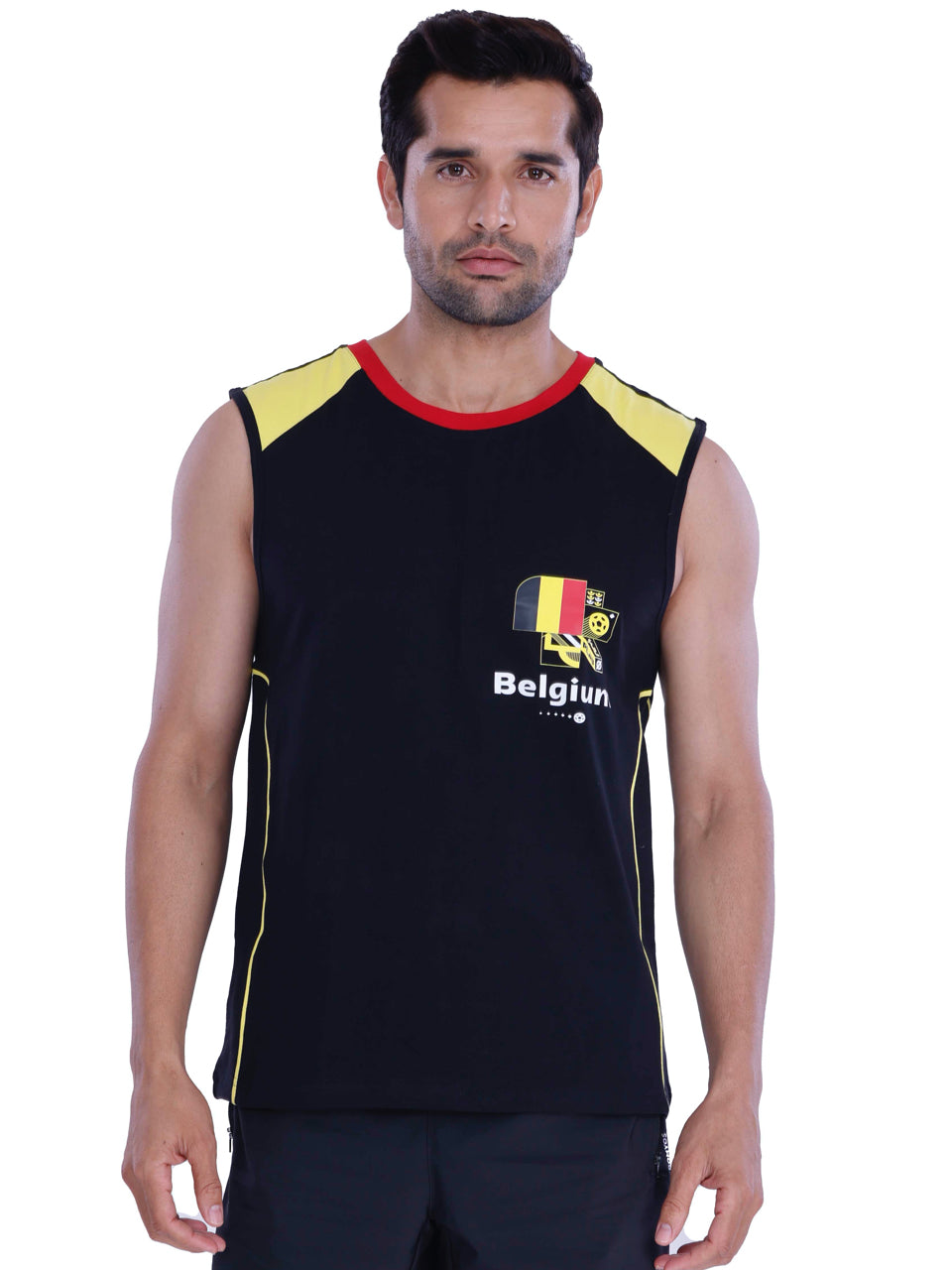 FIFA Printed BCI Stretch Cotton Active Tank (Pack of 1)