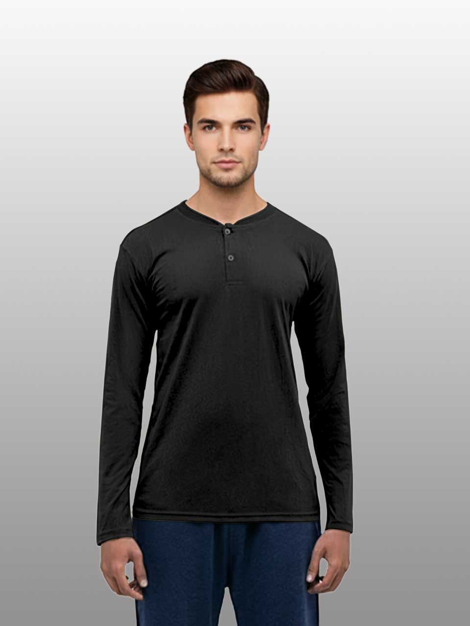 Men's Henley T-shirt Fullsleeve | Freecultr