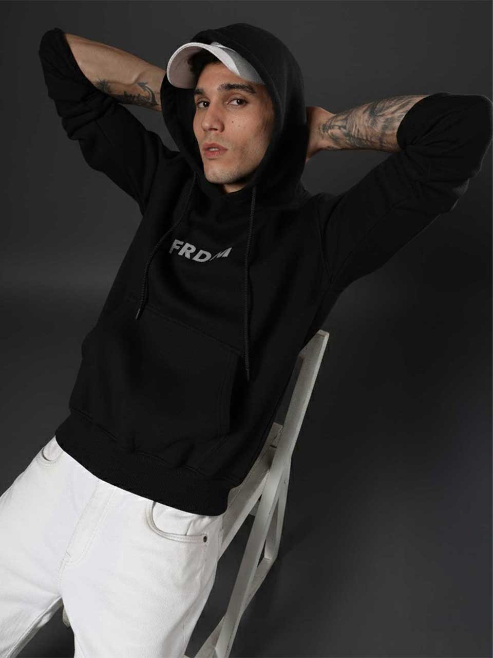 FRDM. Black Hoodie