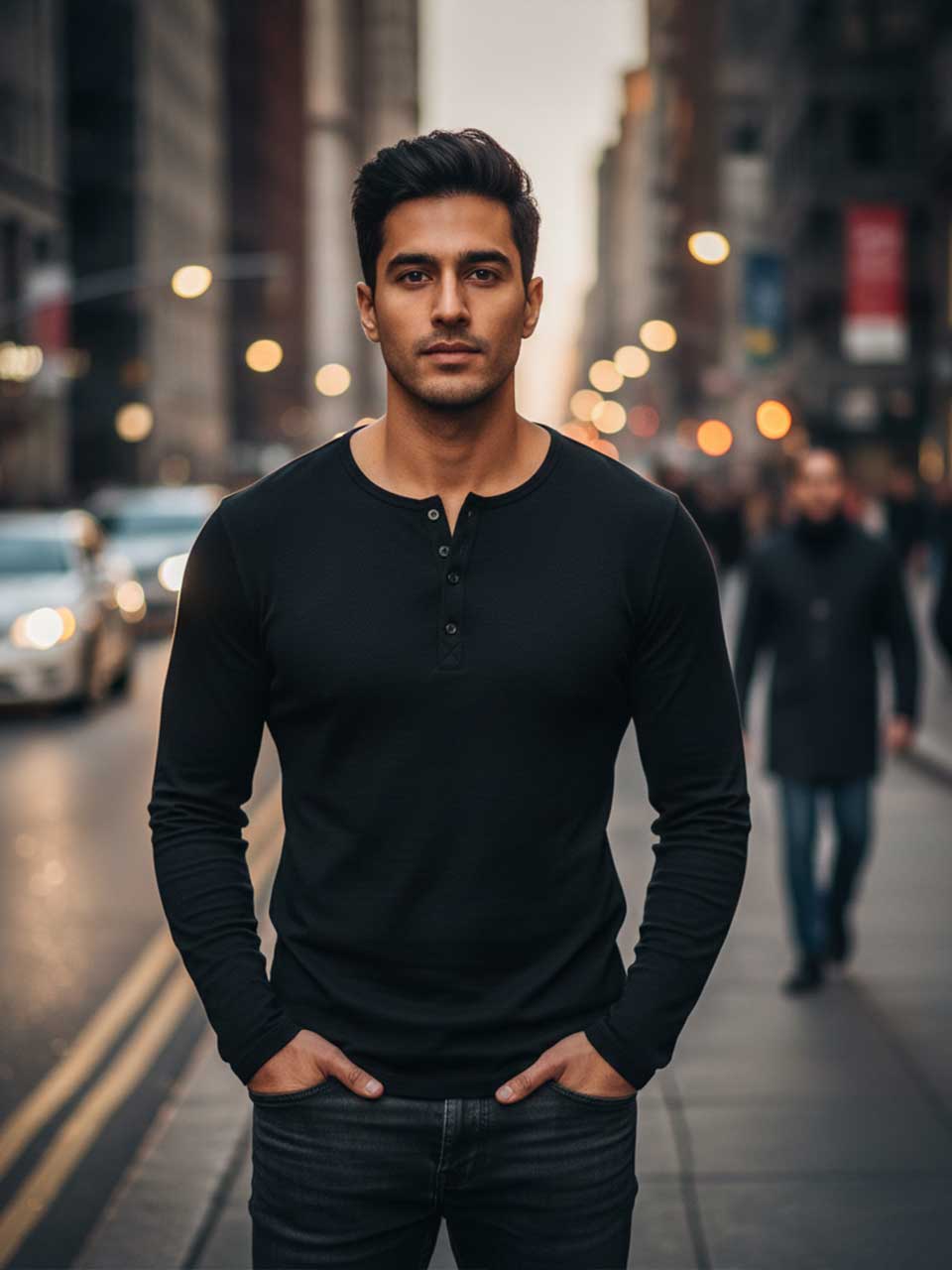 Men's Henley T-shirt Fullsleeve | Freecultr