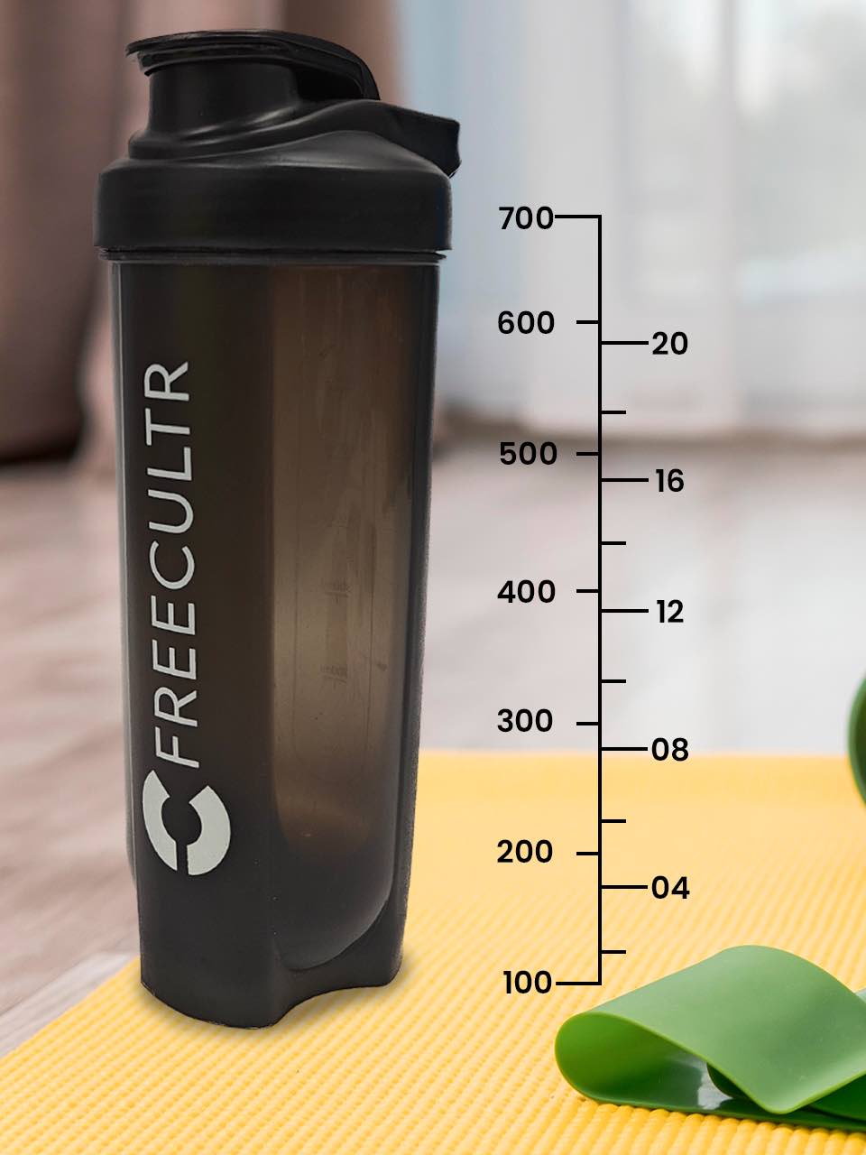 Freecultr Pro Shaker-700ml, Black (Pack Of 1)