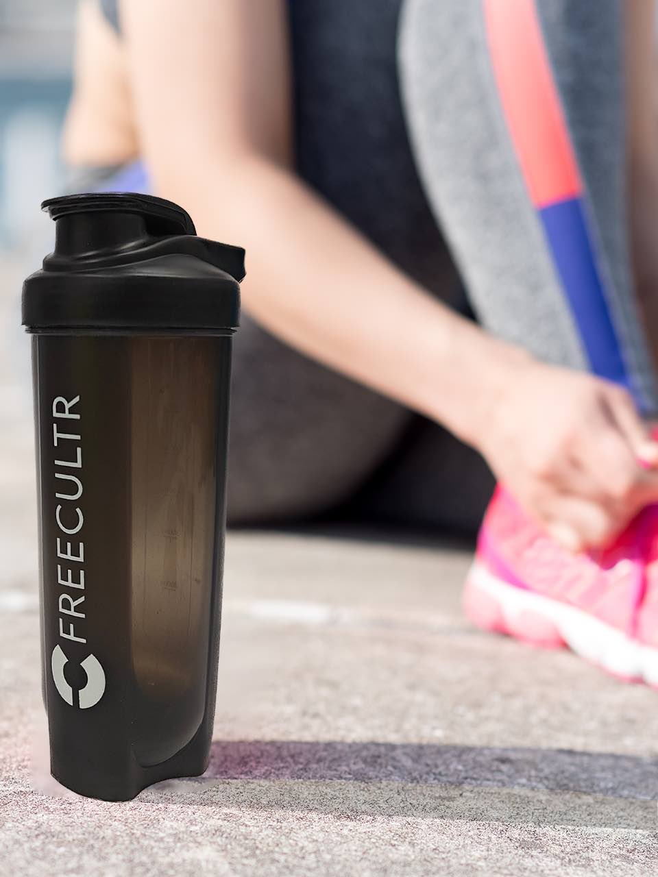 Freecultr Pro Shaker-700ml, Black (Pack Of 1)