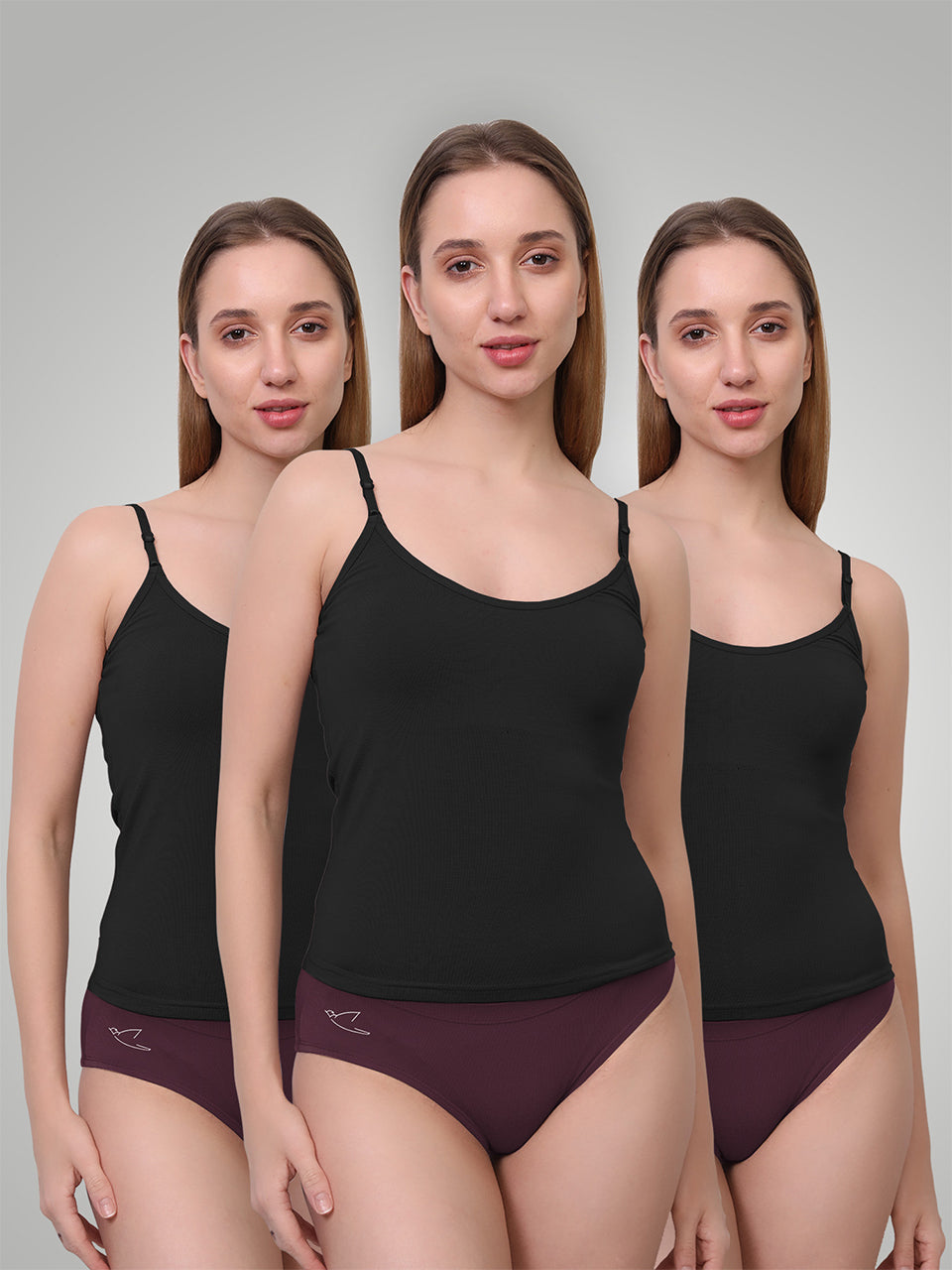 Ultra-Soft Micromodal Camisole Top - Pack of 3