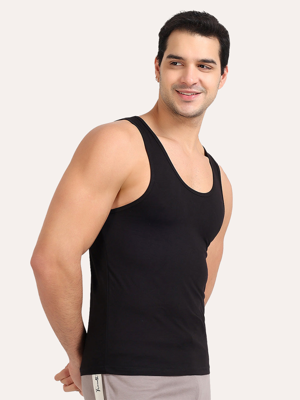 Regular Fit Organic Cotton Comfort Vest for Men-Pack of 3