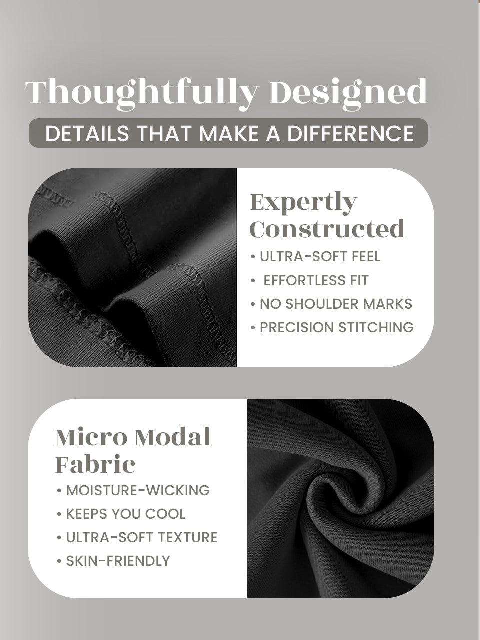 Ultra-Soft Micromodal Camisole Top - Pack of 3