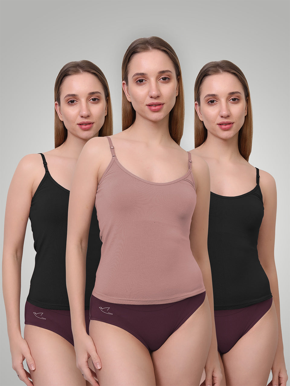 Ultra-Soft Micromodal Camisole Top - Pack of 3