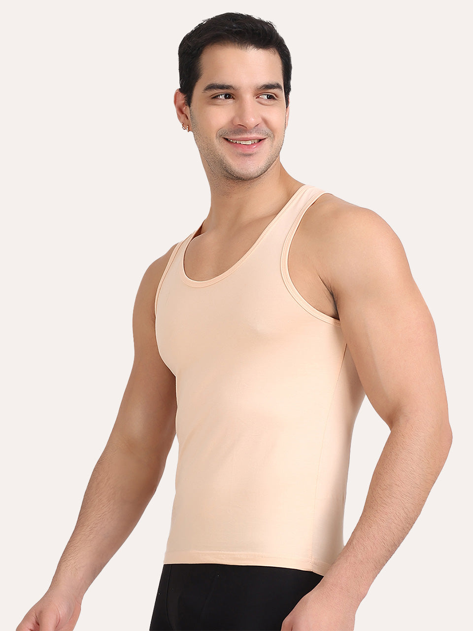 Regular Fit Organic Cotton Comfort Vest for Men-Pack of 3