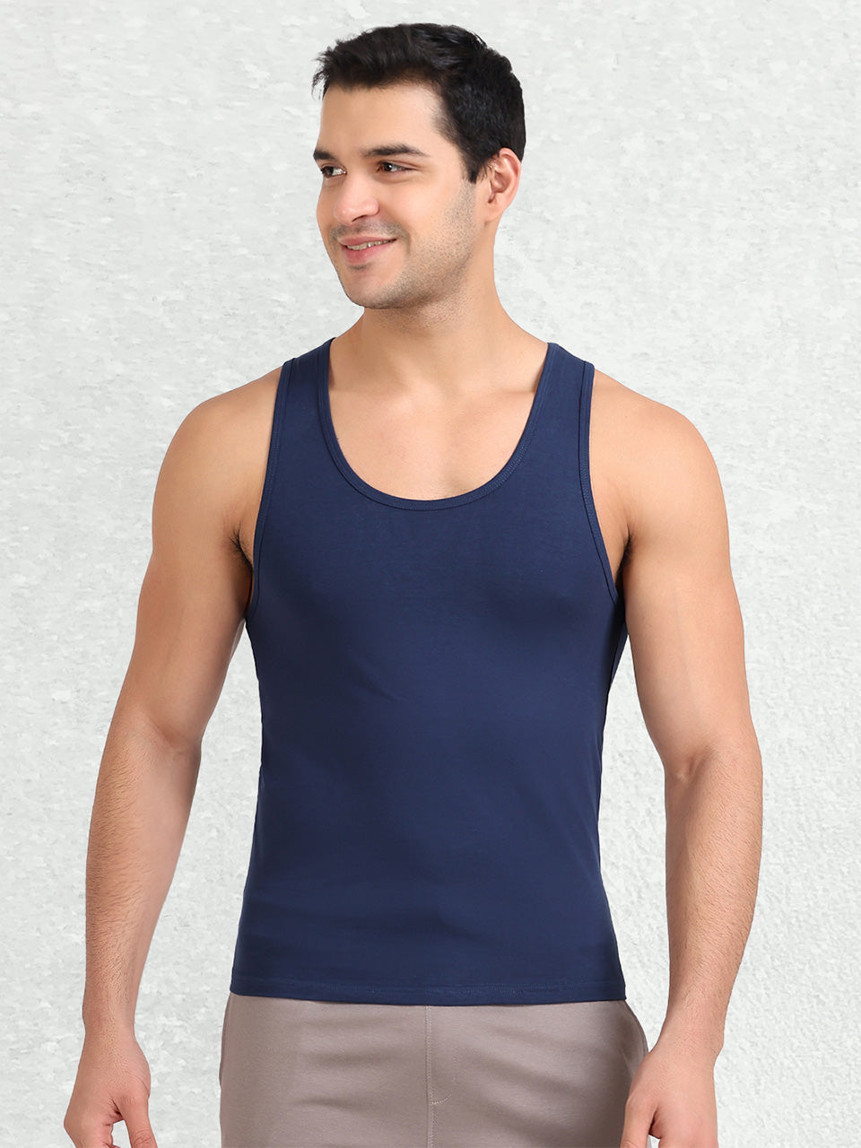 Regular Fit Organic Cotton Comfort Vest for Men (Pack of 2)