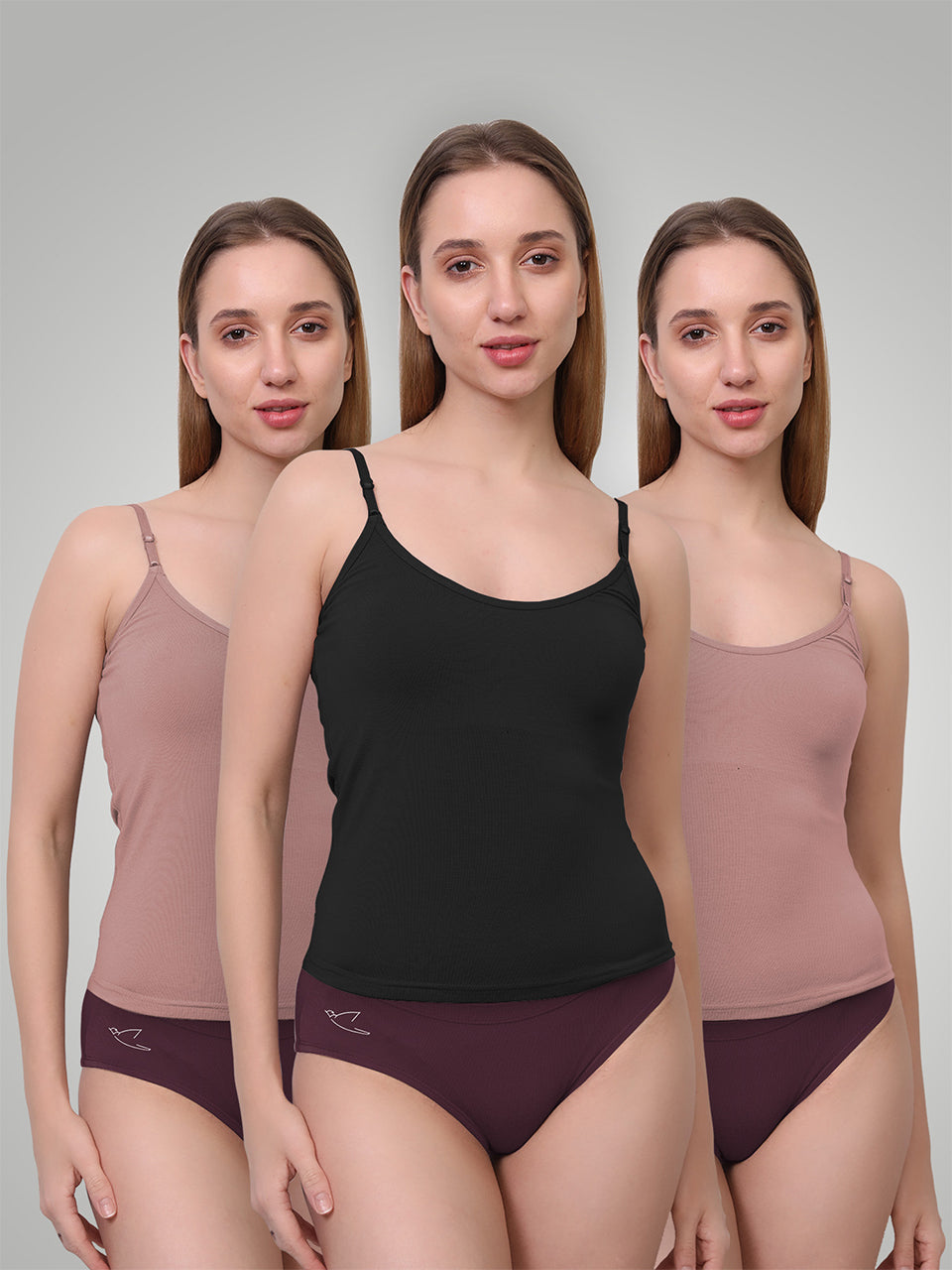 Ultra-Soft Micromodal Camisole Top - Pack of 3