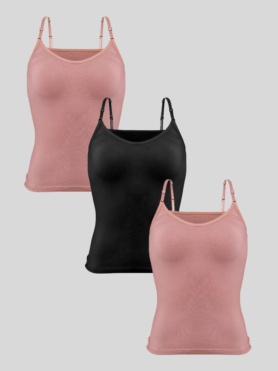 Ultra-Soft Micromodal Camisole Top - Pack of 3