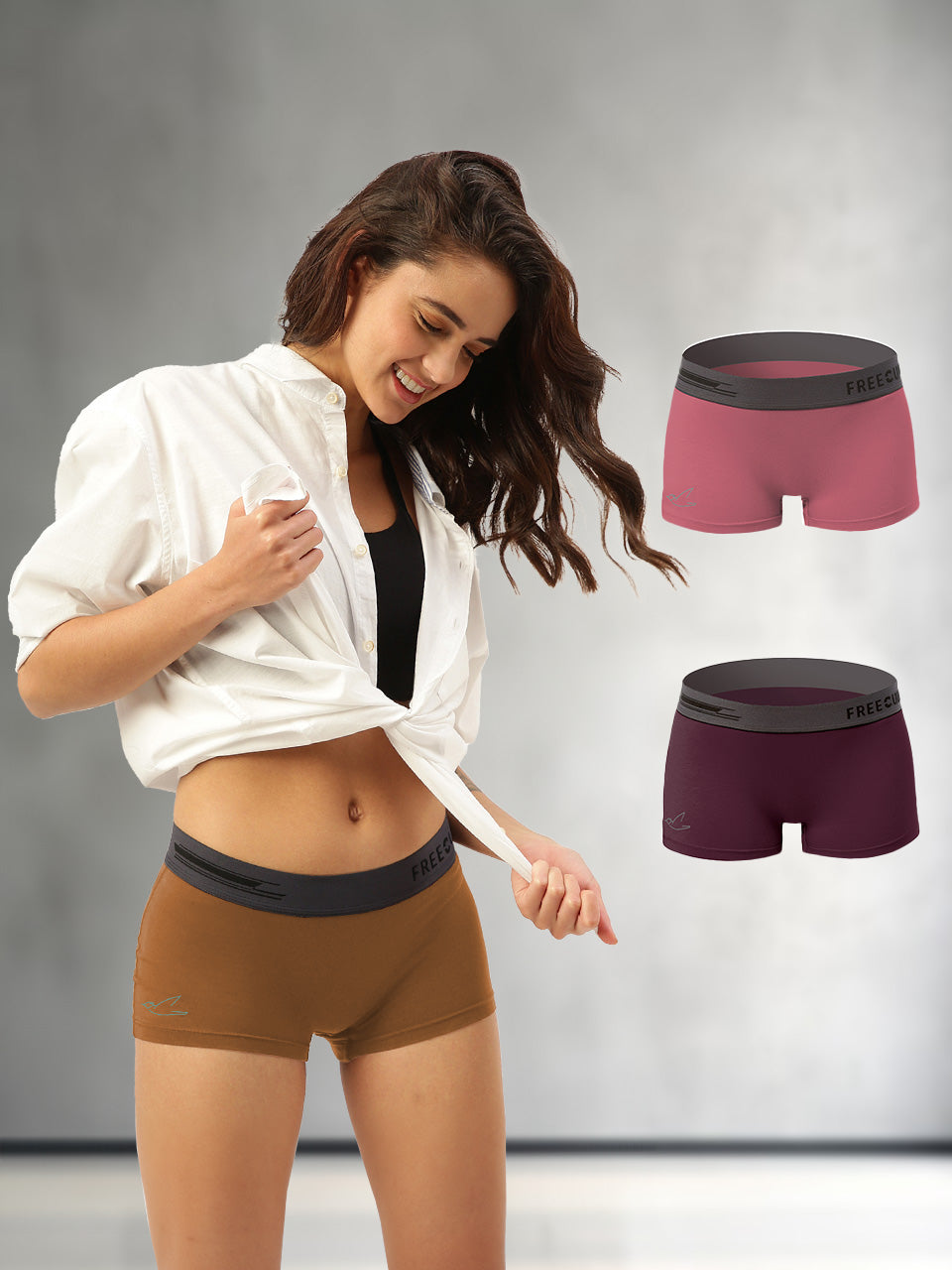 Women's Micro Modal Boy Shorts (Pack of 3)