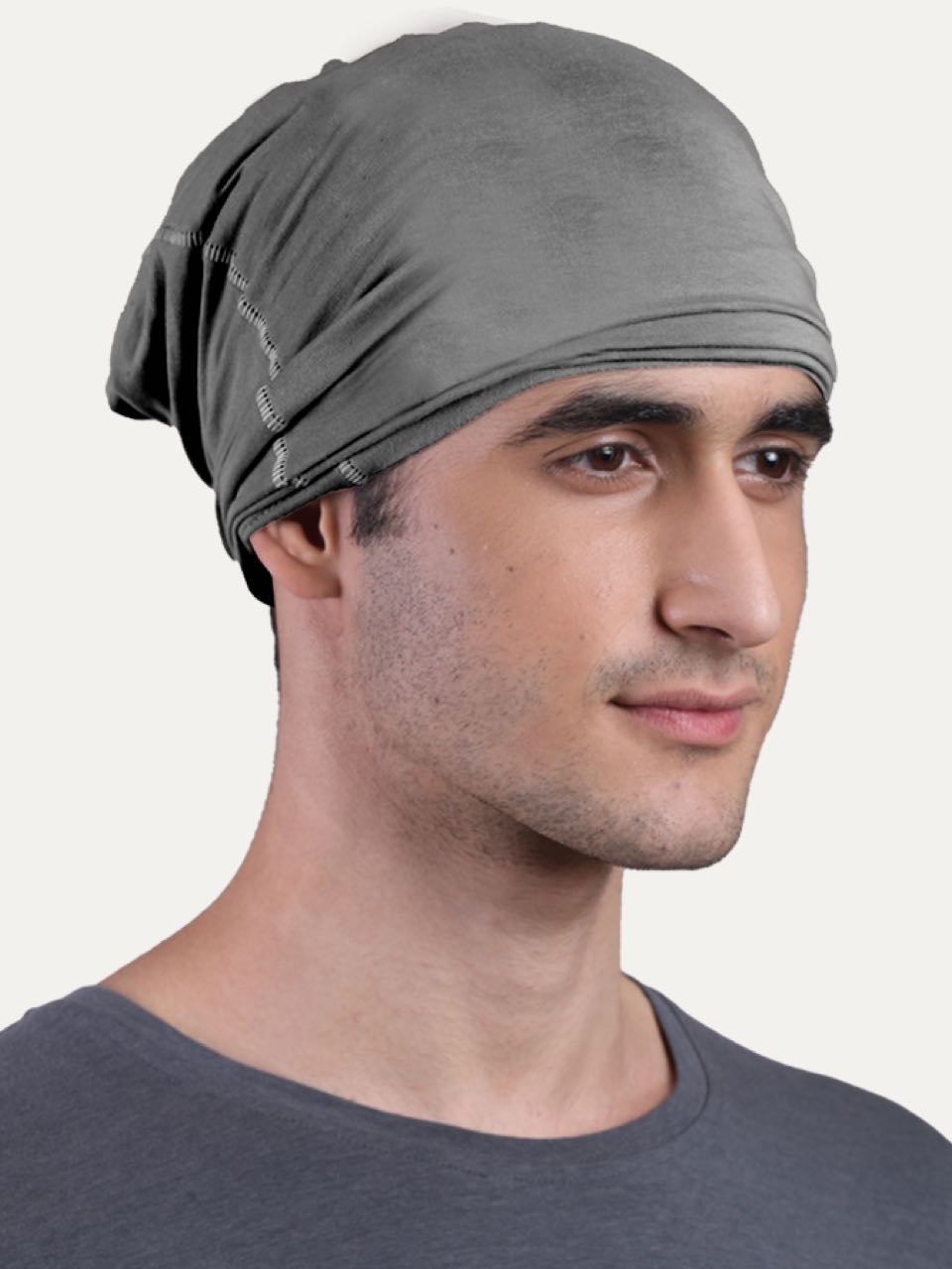 Unisex Iron Charcoal Bandana Masks - Printed (Pack Of 1)