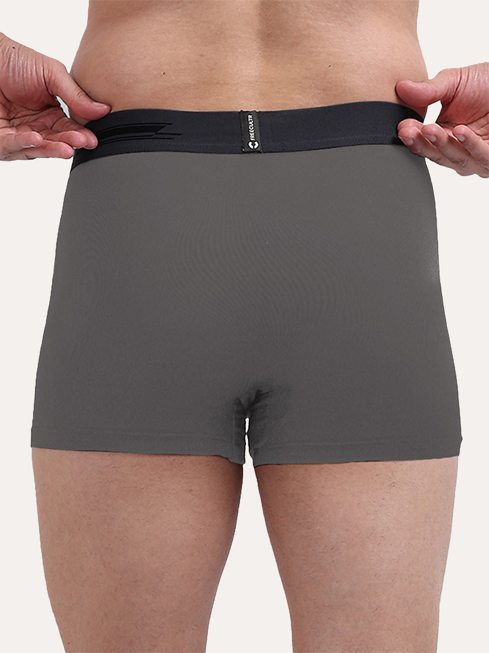 Men's Anti-Bacterial Micro Modal Trunk in Contrast Waistband (Pack of 3)