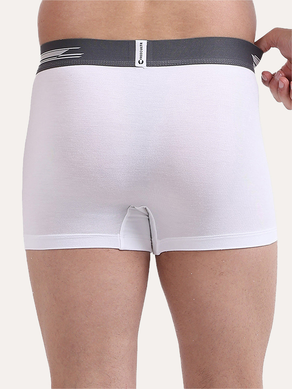 Men's Anti-Bacterial Micro Modal Trunk in Contrast Waistband (Pack of 3)