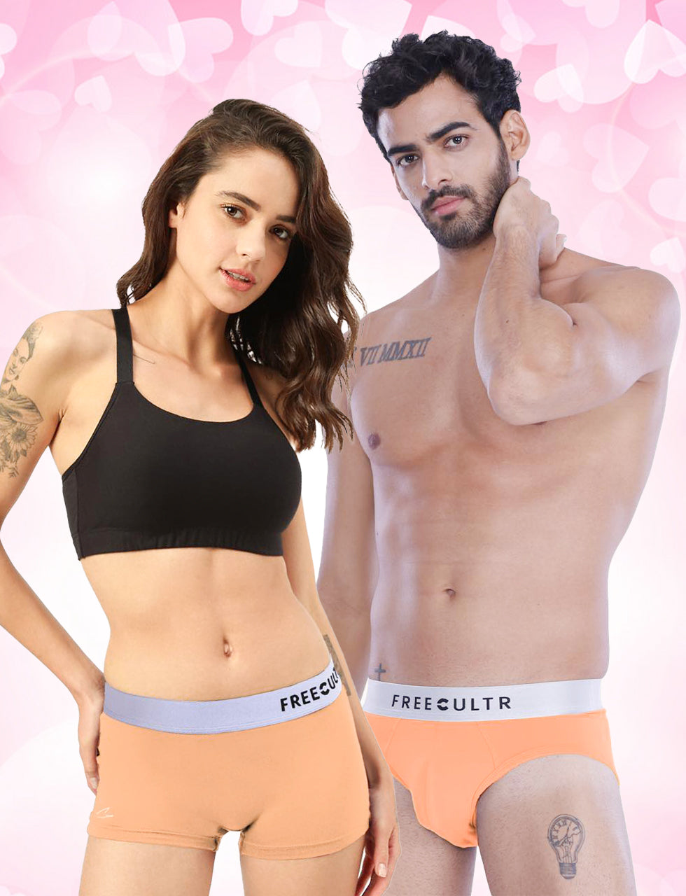 Men's Brief & Women's Boy Shorts (Pack of 2)
