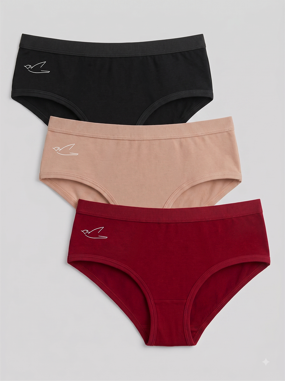 Women's Cotton Hipster Panties Pack of 3