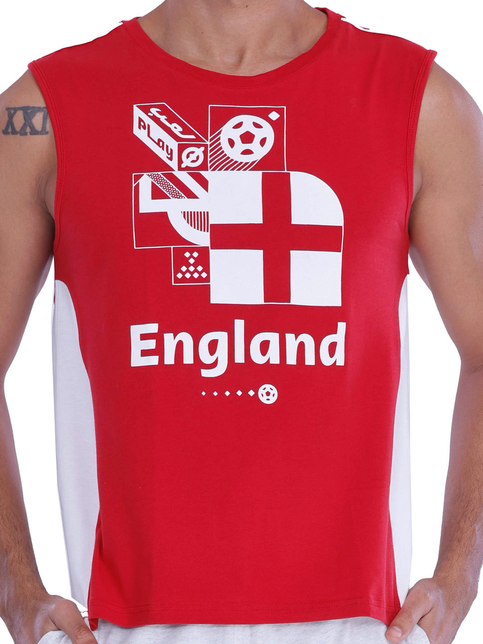 FIFA Printed BCI Stretch Cotton Active Tank (Pack of 1)