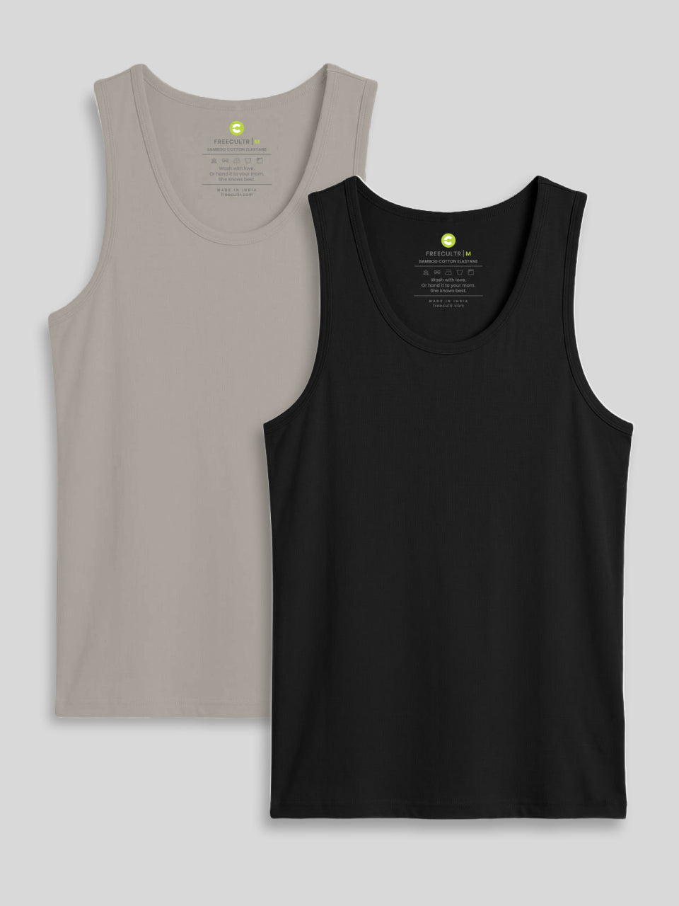 Twin Skin Organic Bamboo Vest - Comfort Fit (Pack of 2)