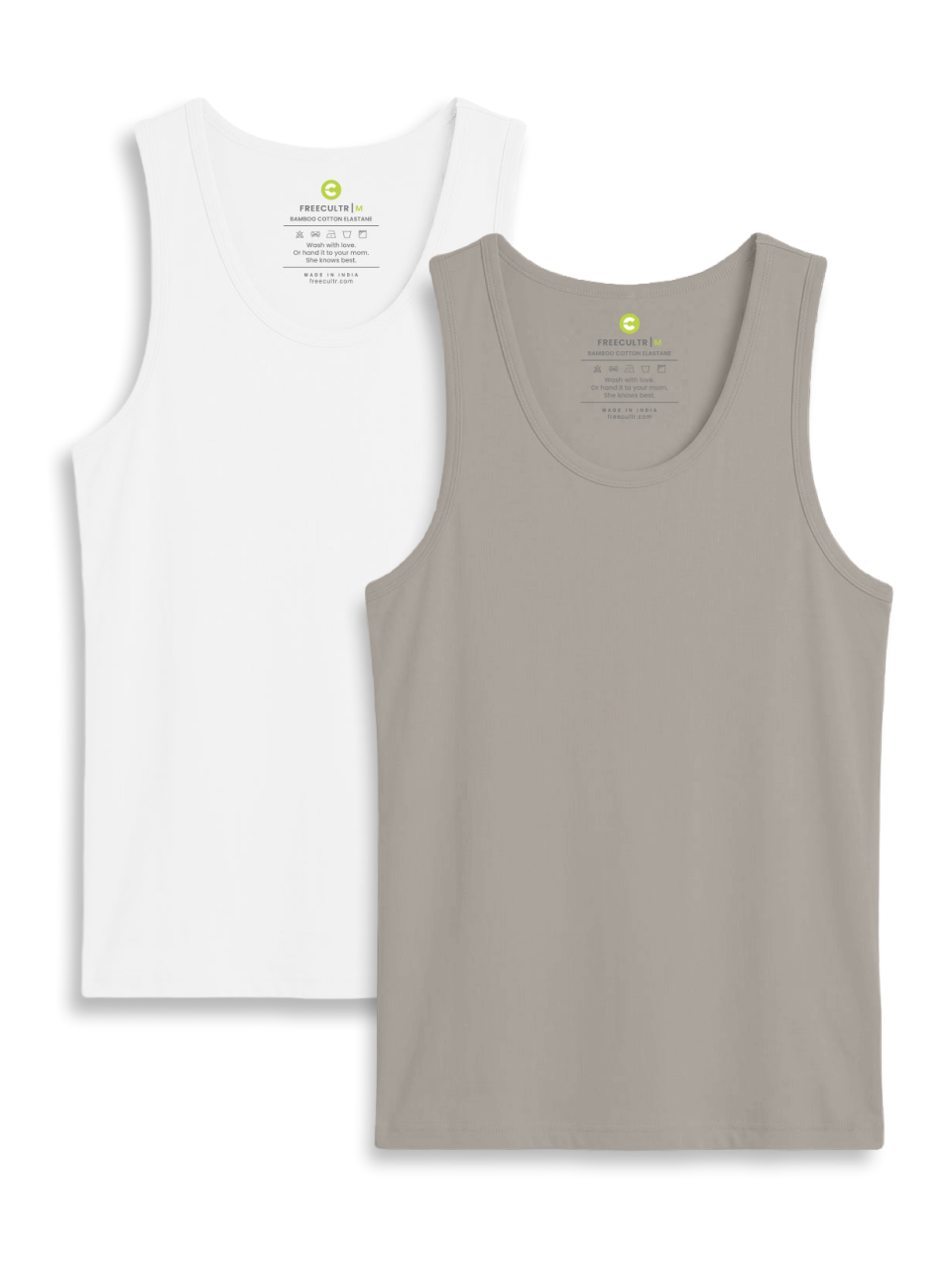 Twin Skin Organic Bamboo Vest - Comfort Fit (Pack of 2)