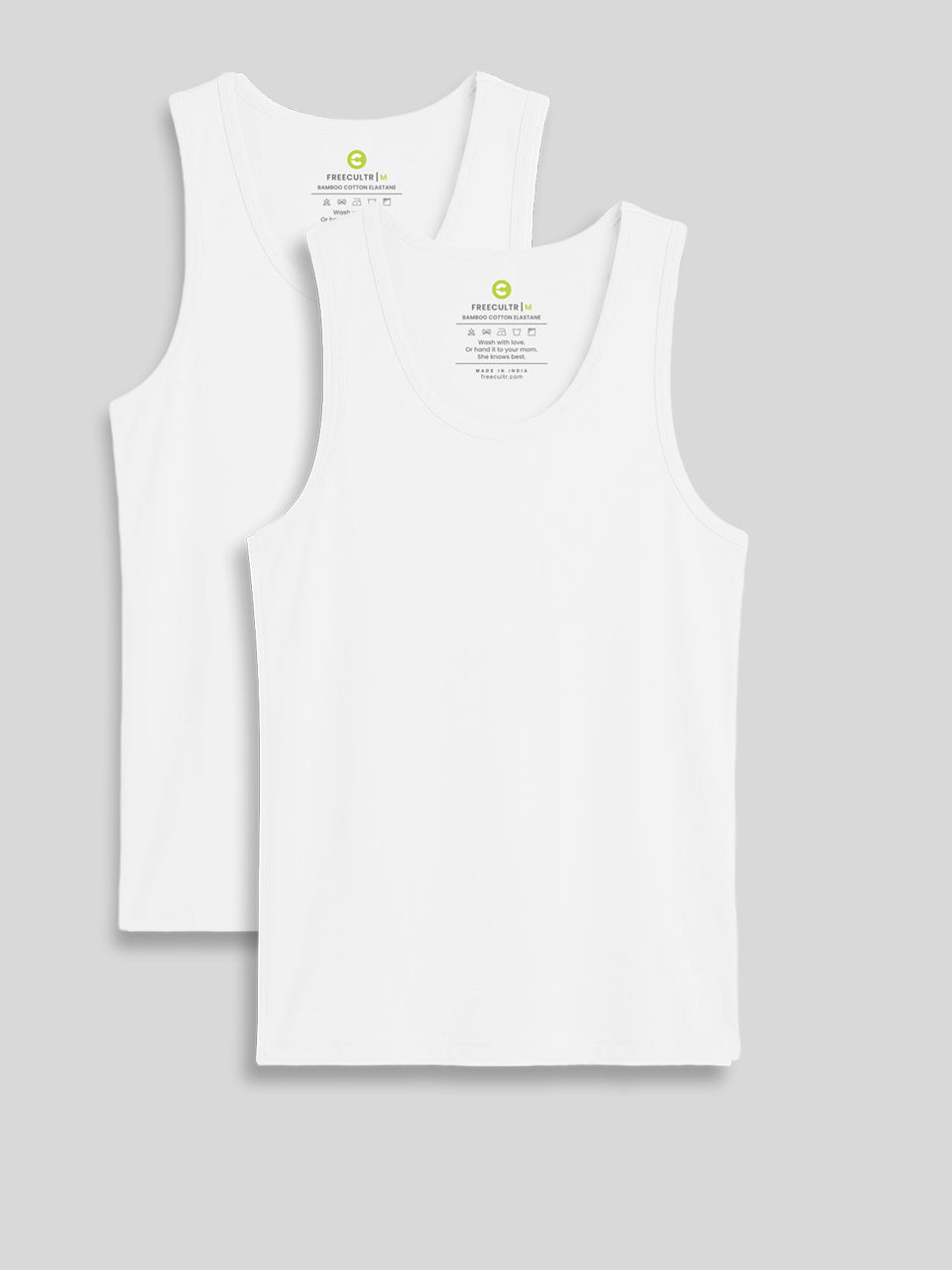 Twin Skin Organic Bamboo Vest - Comfort Fit (Pack of 2)