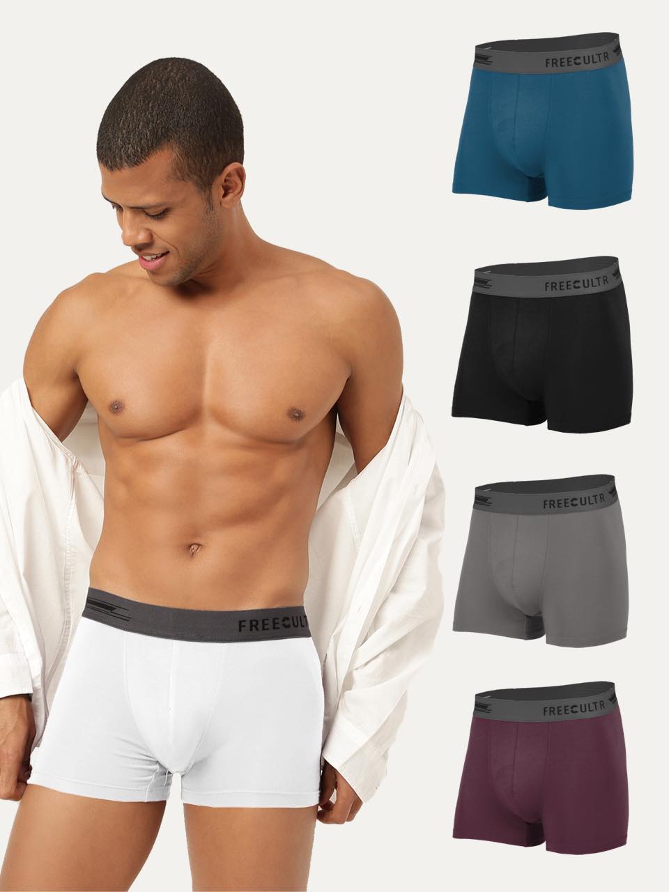 Men's Anti-Bacterial Micro Modal Trunk (Pack of 5)