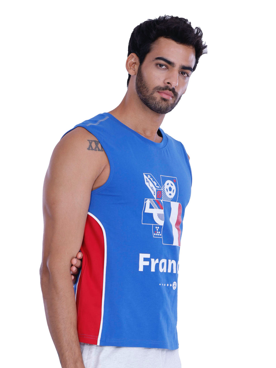 FIFA Printed BCI Stretch Cotton Active Tank (Pack of 1)