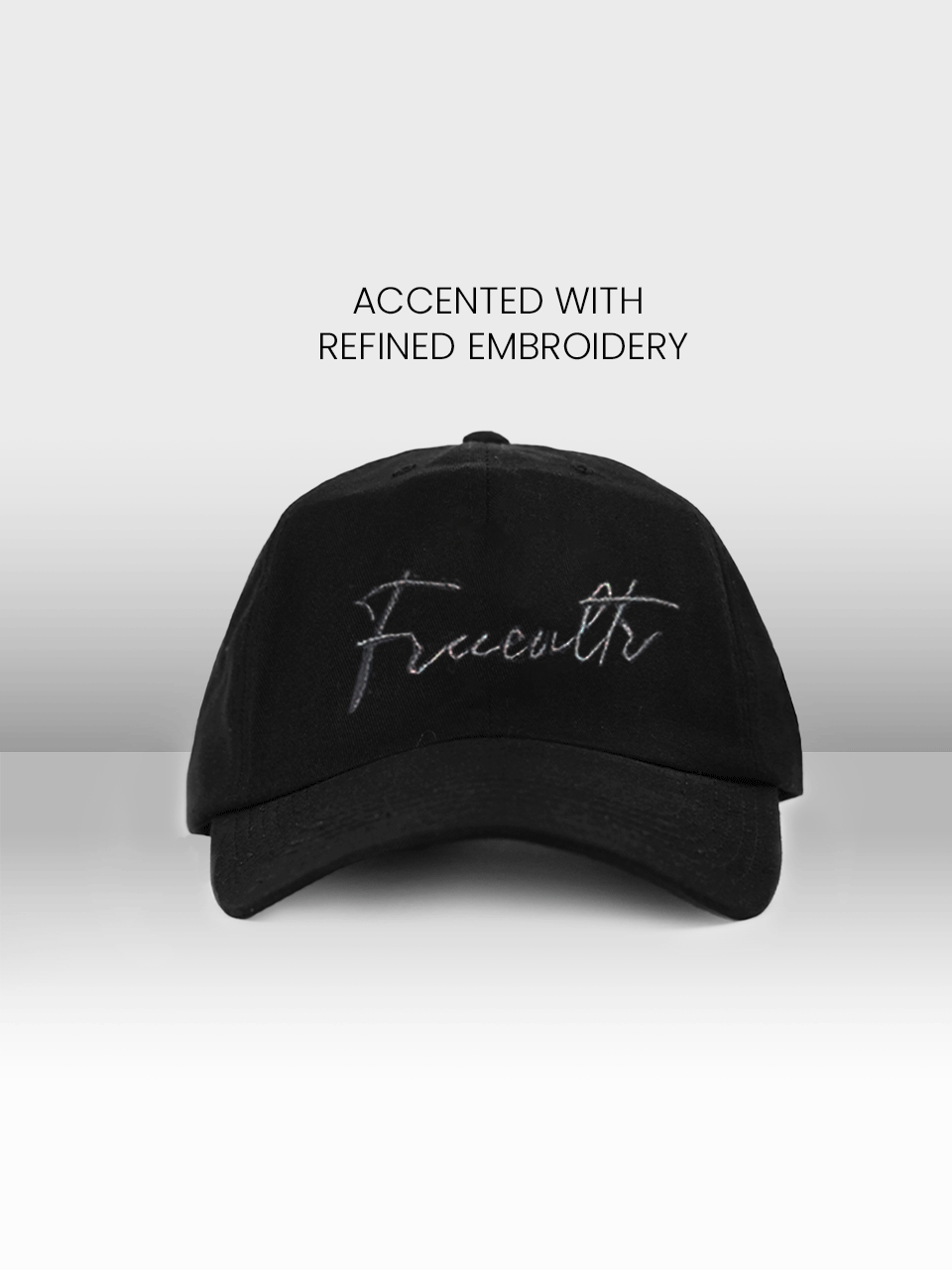 Unisex Baseball Cotton Twill Cap | Black