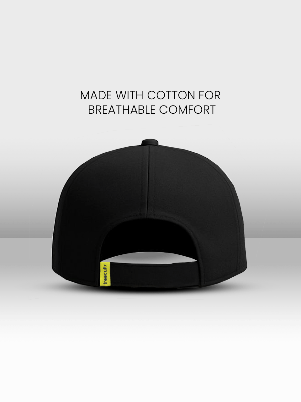 Unisex Baseball Cotton Twill Cap | Black