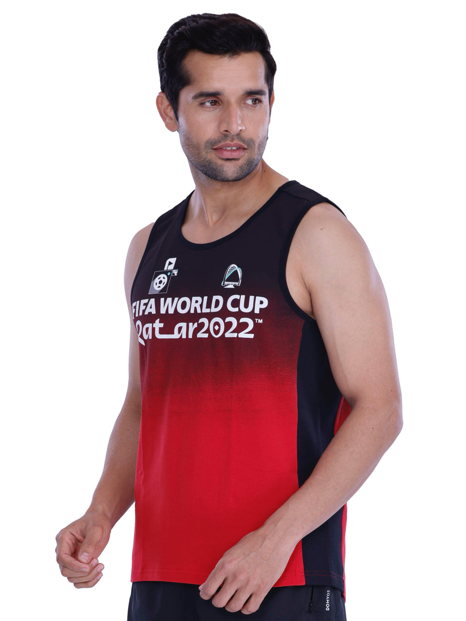 FIFA Printed BCI Stretch Cotton Active Vest (Pack of 1)