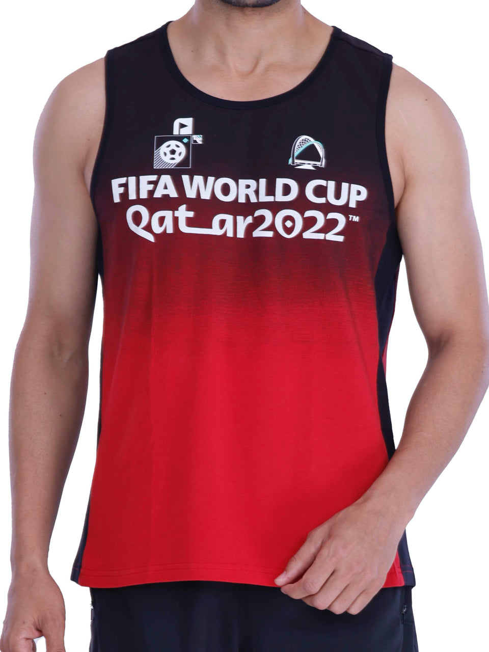 FIFA Printed BCI Stretch Cotton Active Vest (Pack of 1)