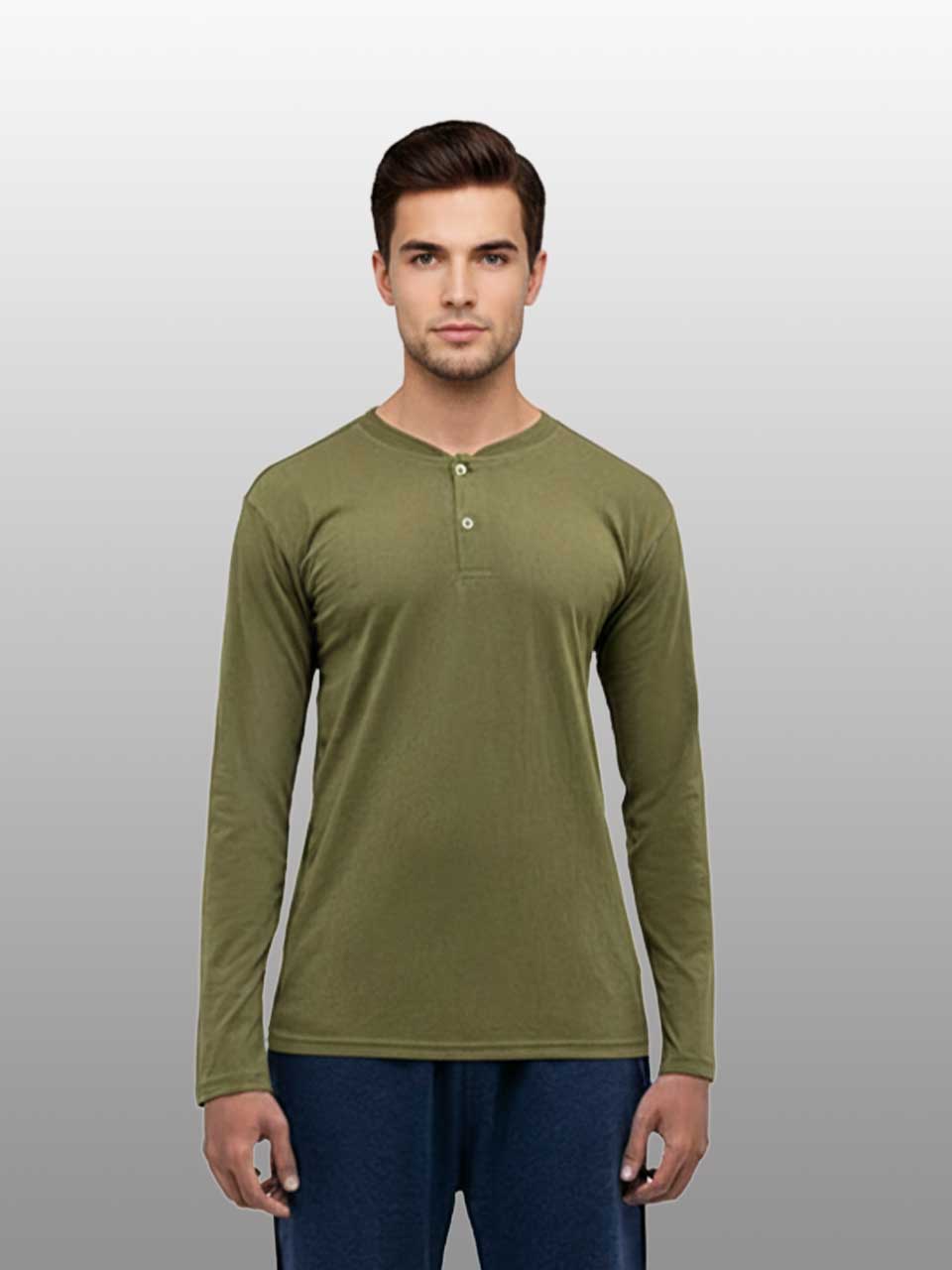 Men's Henley T-shirt Fullsleeve | Freecultr