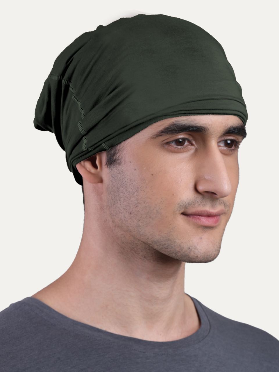 Unisex Black Forest Green Bandana Masks - Plain (Pack Of 1)