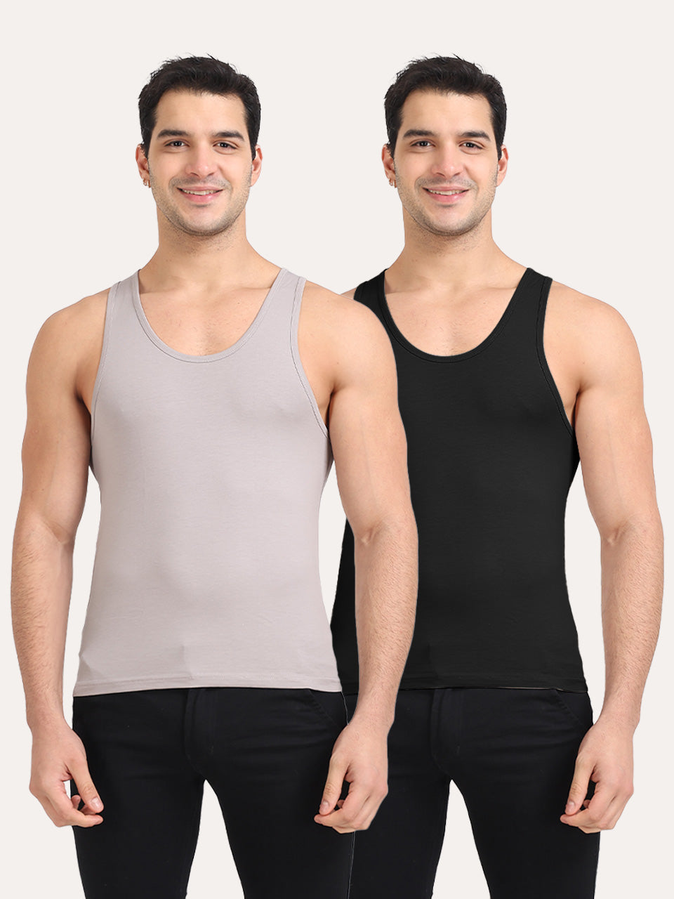 Regular Fit Organic Cotton Comfort Vest for Men (Pack of 2)