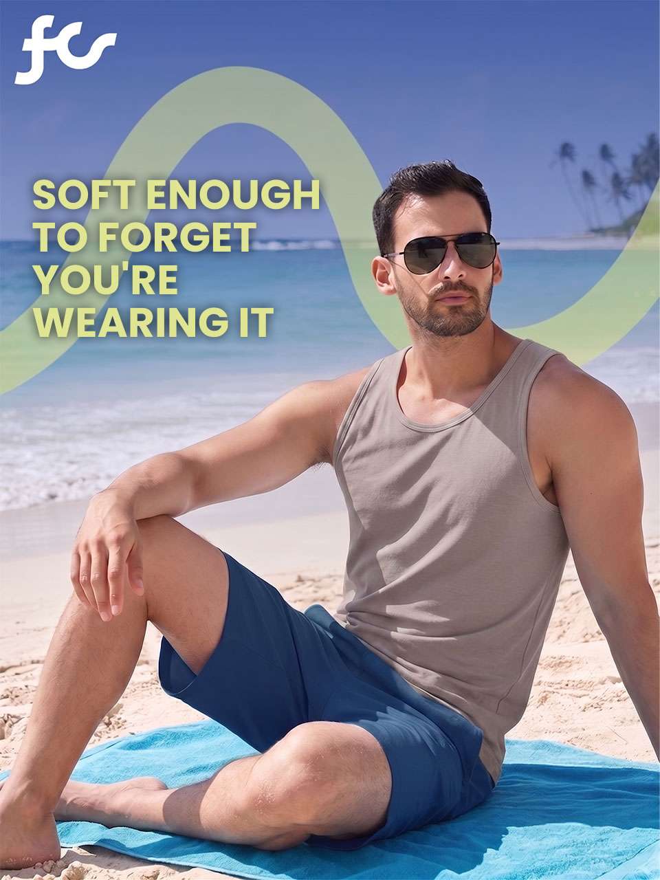 Regular Fit Organic Cotton Comfort Vest for Men-Pack of 1