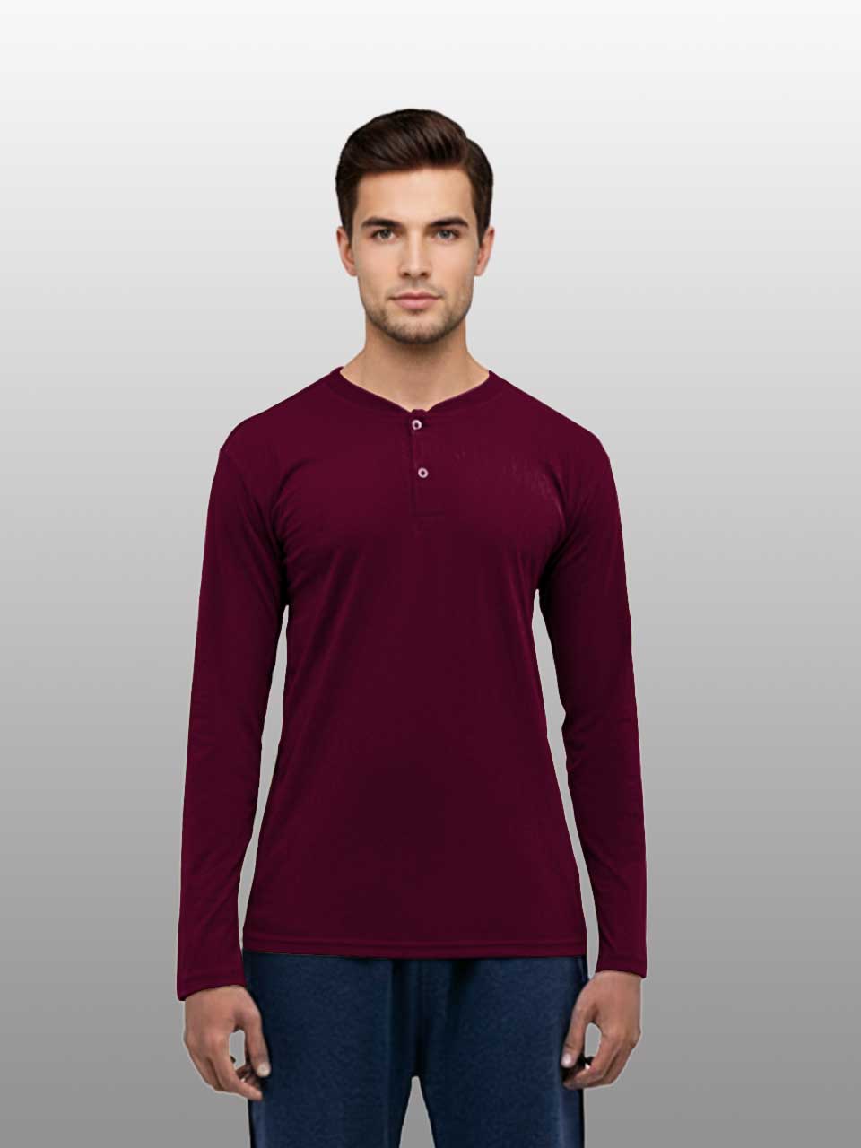 Men's Henley T-shirt Fullsleeve | Freecultr