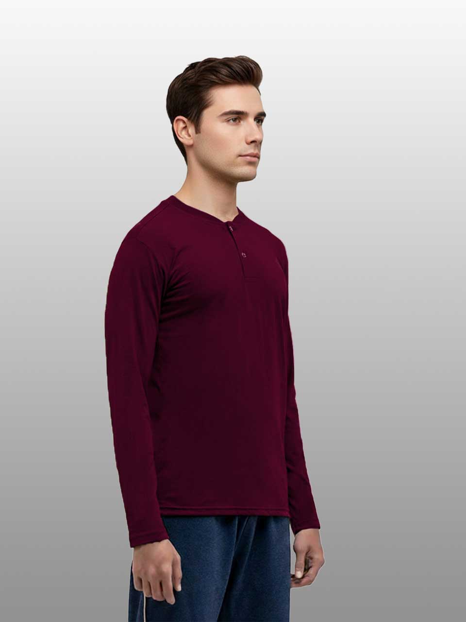 Men's Henley T-shirt Fullsleeve | Freecultr
