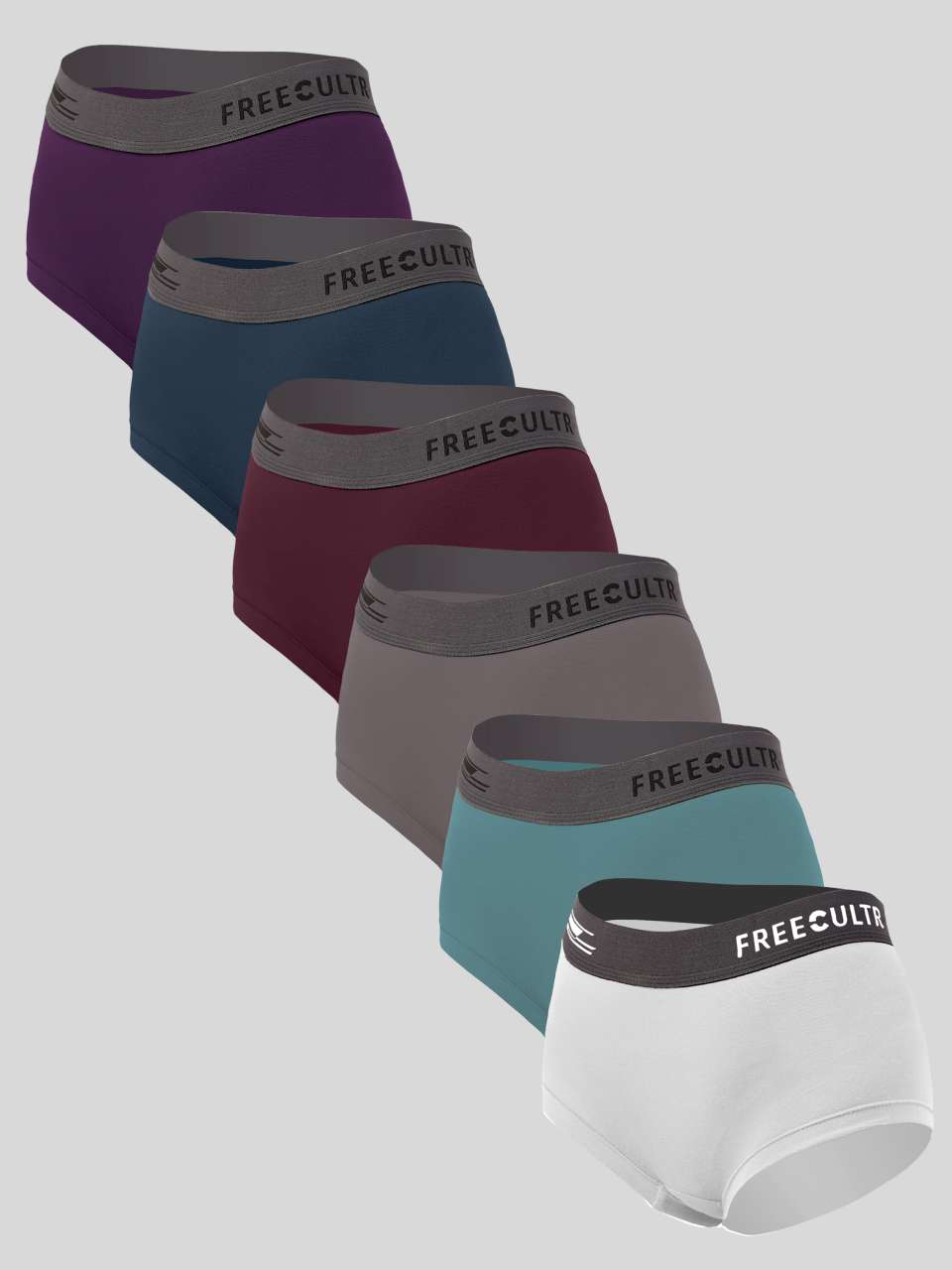 Women's Micro Modal Boxer Briefs (Pack of 6)
